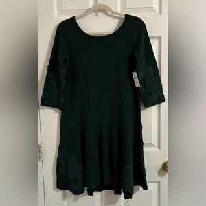 Maeve dark green mini dress